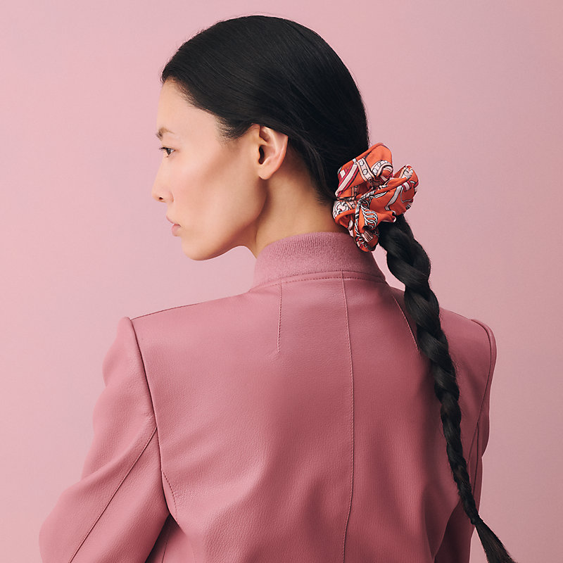 ＊mimosa さま＊専用　HERMES シュシュ クラウディア ピンク シュシュ-《クラウディア・